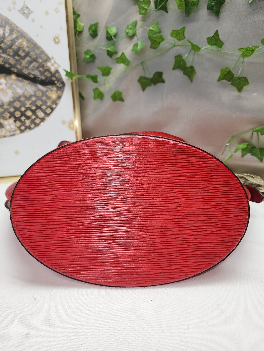 Authentic Louis Vuitton Epi Saint Jacques Castillan Red W/ Dust Bag - Picture 8 of 17